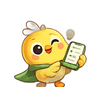 Yuvora mascot scanning a document